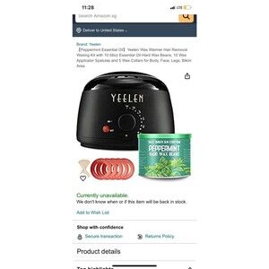 Yeelen Essential Peppermint Hair Removal Kit